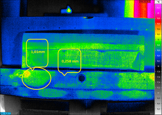 Aktive Thermografie: Heckklappe