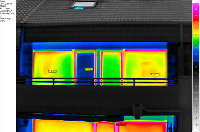 Gebäudethermografie Fenster